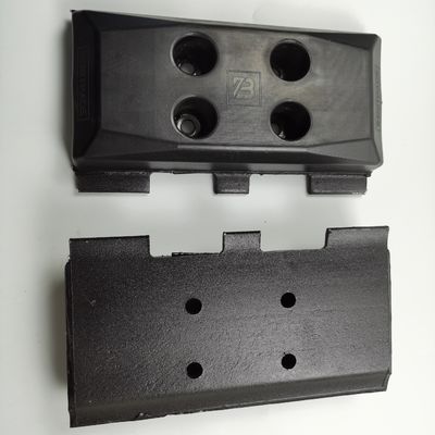 300mm Black Rubber Trackpad For     Asphalt Paving