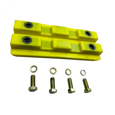 2411111/2102696 Milling Machine Spare Parts Undercarriage Parts Polyurethane Rubber Block Three Ribs Road Construction