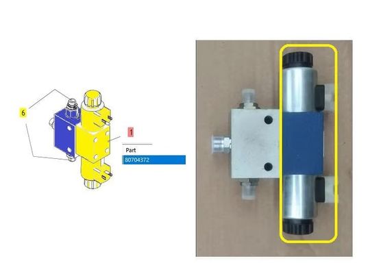 80704372 Screed Leveling Cylinder Solenoid Valve Rexroth R900561286 for ABG Series High Quality road construction