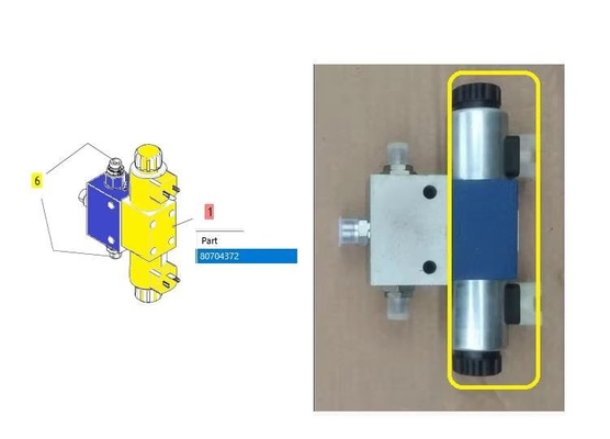 80704372 Screed Leveling Cylinder Solenoid Valve Rexroth R900561286 for Volvo-Abg Series High Quality road construction