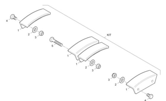 SD2500C Conveyor Chain Plate Kit D635060800 Service Kit ASphalt Paver Parts