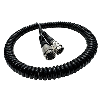 2028733 Data Cable / Spiral Cable 5-pin - 8-hole Asphalt Paver Electrical System For Level Meter Road Construction