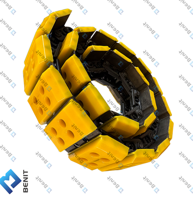 Benit High Quality Track Chain with Track Pad Track Shoes 108756 131303 120610  121235 193008 196321 for Milling Machine W1500 W1900 W2100 W2200 W2000