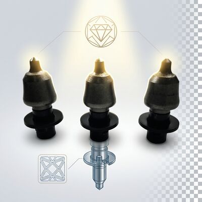 2493524 30026301 Water Stable Milling Machine Bits for Road Construction Asphalt Drum