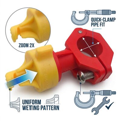 05556014 Road Roller Water Spray Nozzle Base 20+6 Yellow Red Plastic for BW120AD-3 BW203AD Sprayer