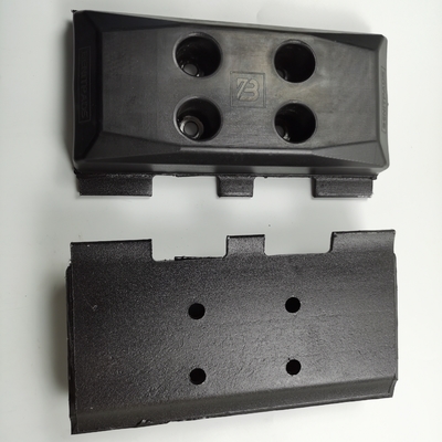 300mm Black Rubber Trackpad For  Bomag Dynapac  Asphalt Paving