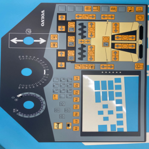 Asphalt Paver Sticker  RM14325045 Control Panel Film RM80635386 for ABG325/ABG7820 Paver